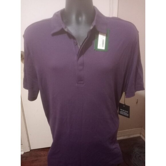 01. Algo Other - New 01. Algo Polo Shirt Mens Size XL Golf Purple Pima Cotton Short Sleeve